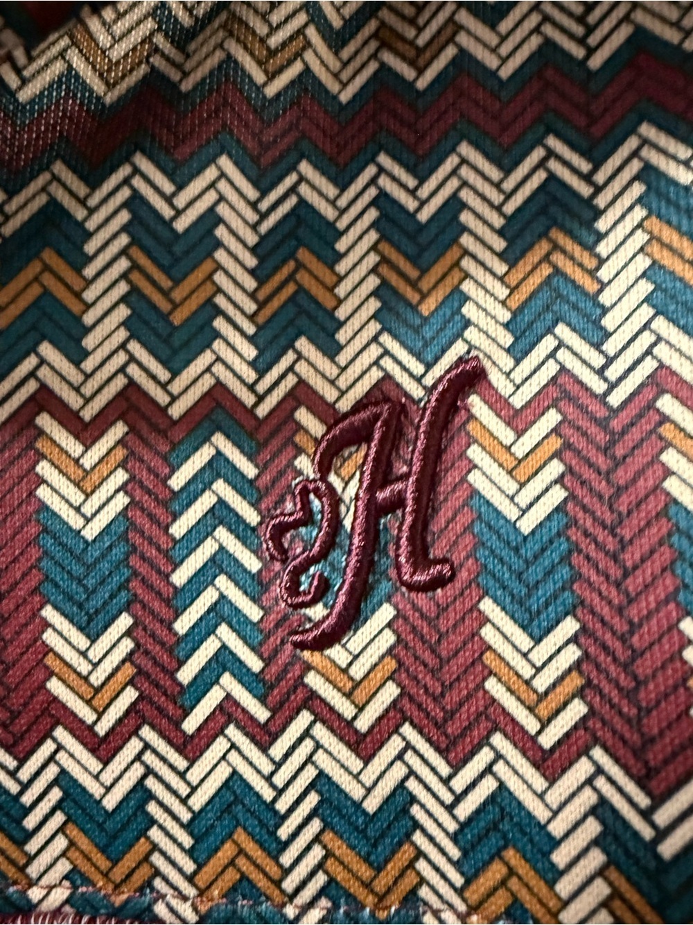HOOEY Men's Maroon Jimmy Aztec Patterned Pullover Hoodie 0166 - Picture 12 of 12
